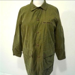 Polo Jeans Co Ralph Lauren Military poncho Style Olive Green Mens fleece lined M